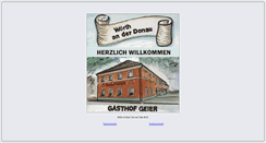 Desktop Screenshot of gasthof-geier-woerth.de